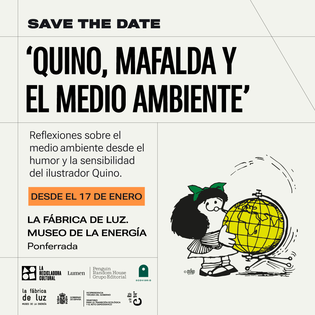 Inauguración ‘Quino, Mafalda y el medio ambiente’ en La Fábrica de Luz. Museo de la Energía (Ponferrada)